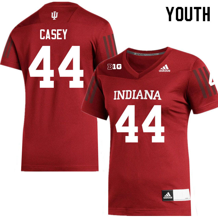 Youth #44 Aaron Casey Indiana Hoosiers College Football Jerseys Sale-Crimson